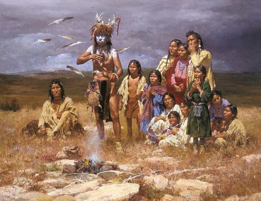 The Shaman and His Magic Feathers