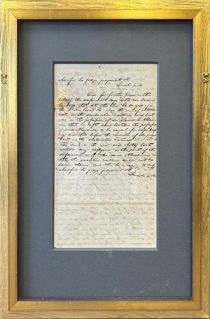 Abraham Lincoln, Pleading - Signed Three Times by Abraham Lincoln